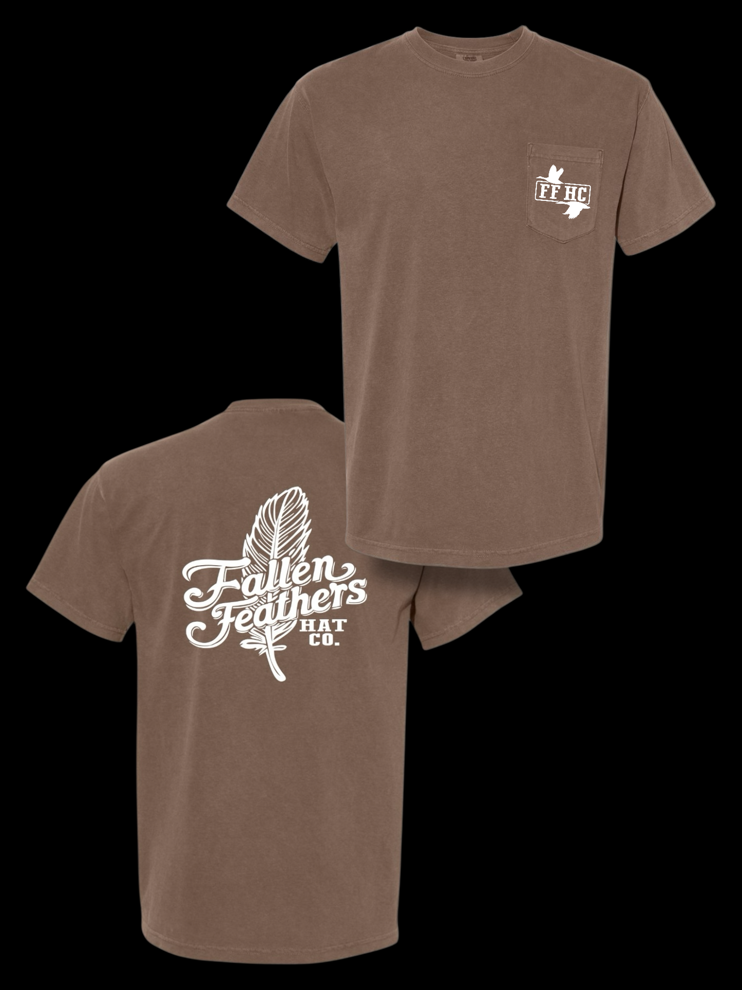 The Feather - Brown Pocket Tee