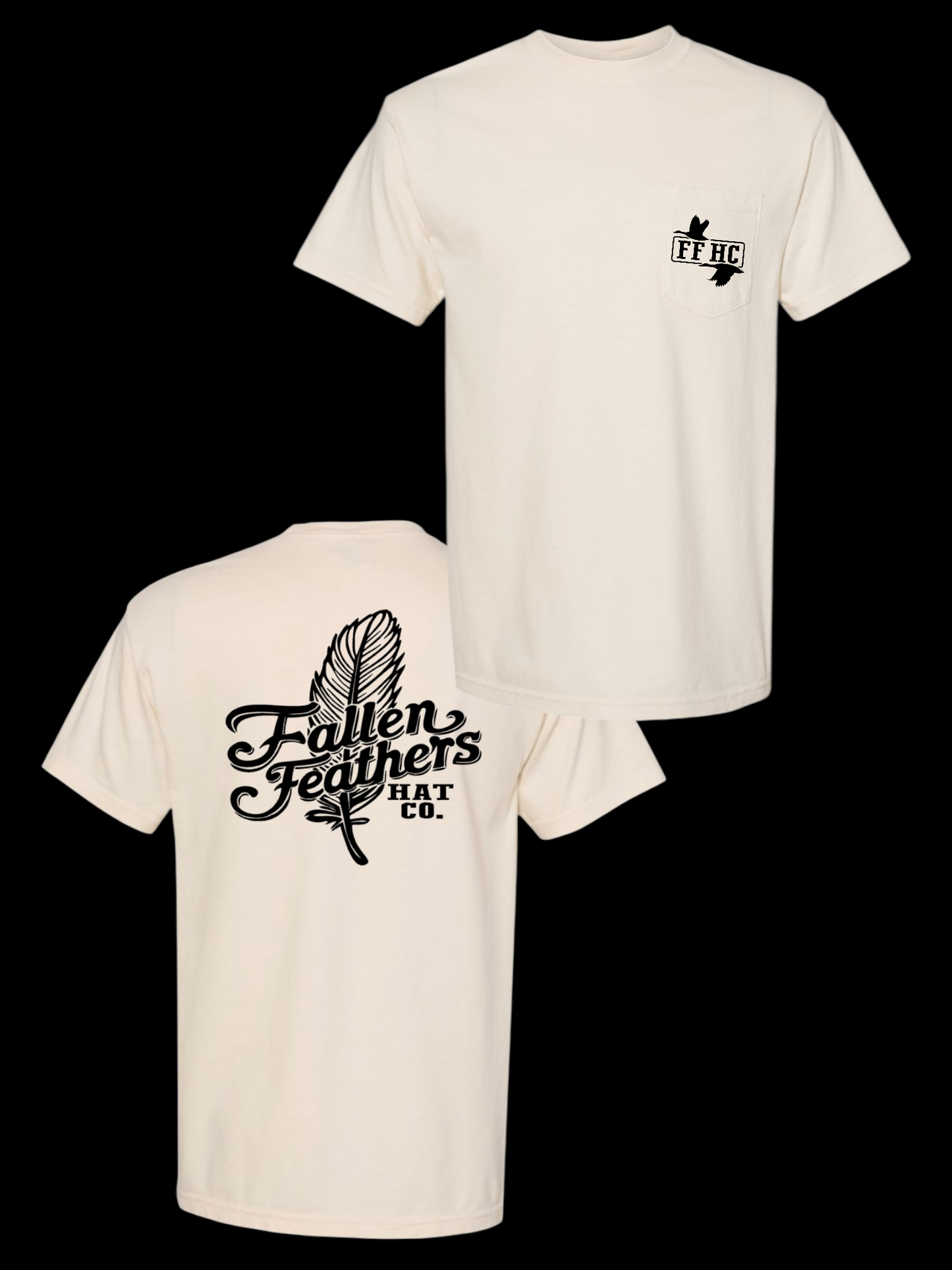 The Feather - Ivory Pocket Tee