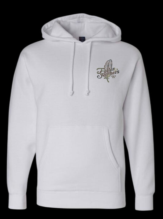 The Feather - Ice-White & Camo Hoodie