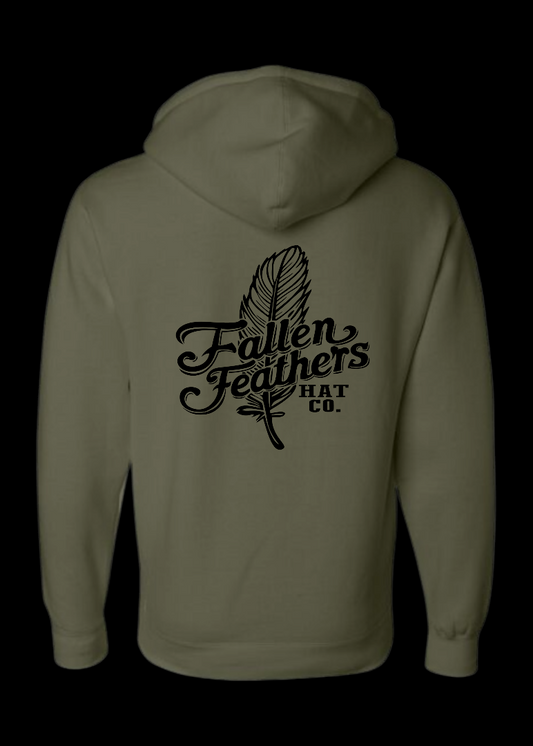 The Feather - Army Green Hoodie