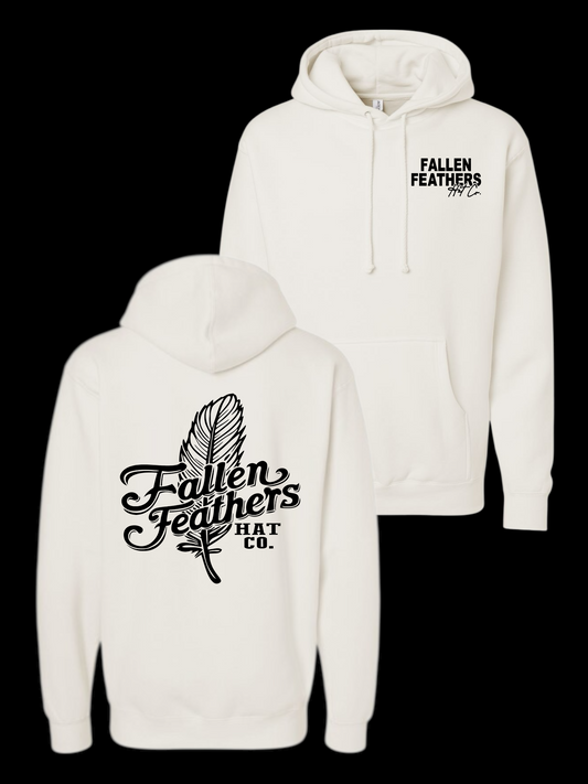 The Feather - Off-White & Black Hoodie