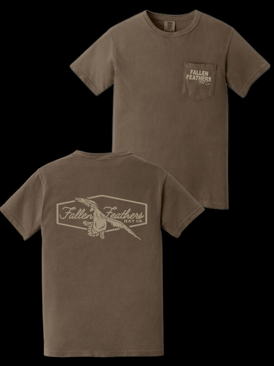 Cupped Up - Brown & Tan Pocket Tee